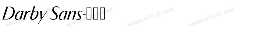 Darby Sans字体转换